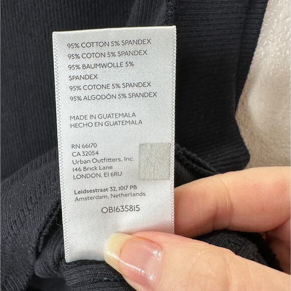 We The Free Black Round Neck Sleeveless Kate Shirt Ribbed Tank Top S - Picture 9 of 14